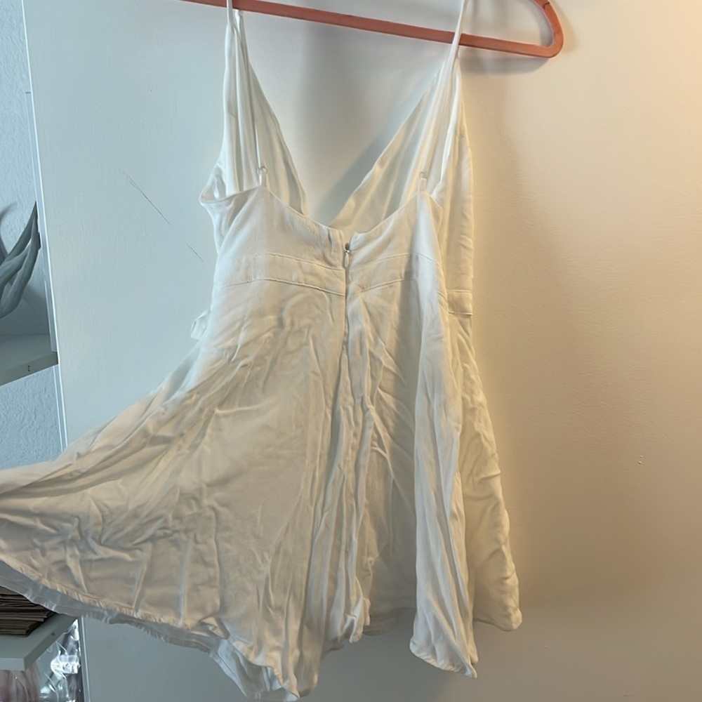 Lulus White Mini Wrap Romper - image 5